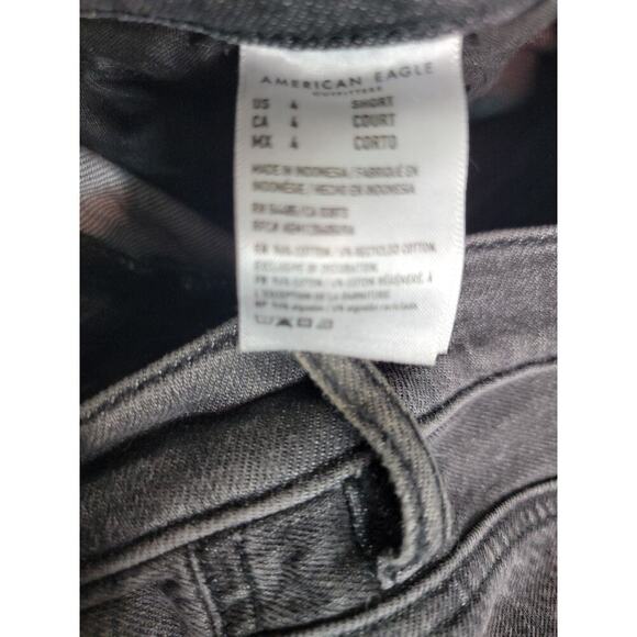 AMERICAN EAGLE Jeans Womens Sz 4 Short 90'S Bootcut Relaxed Gray Y2K - Picture 7 of 9